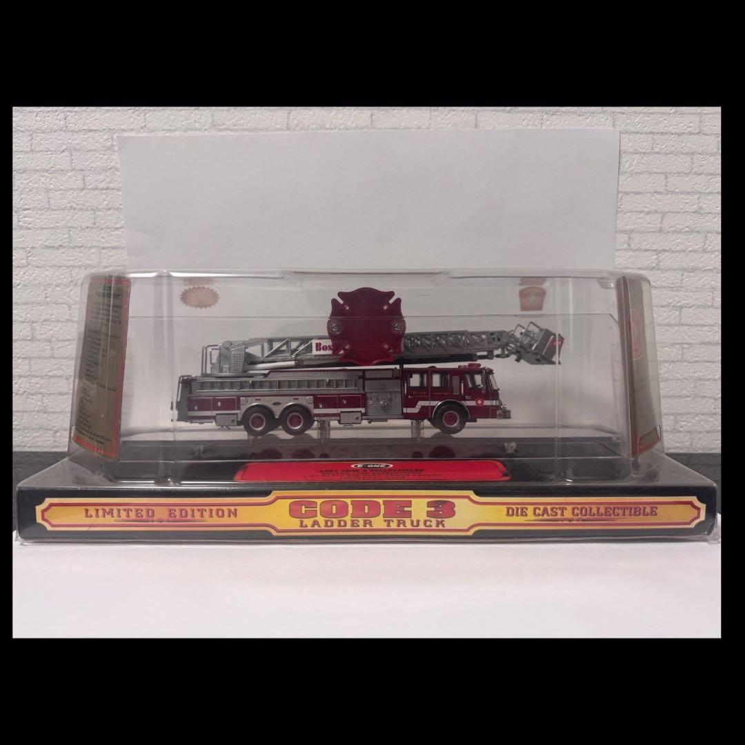 【即日発送】【新品・未使用】CODE3 LADDER TRUCK ボストン消防車
