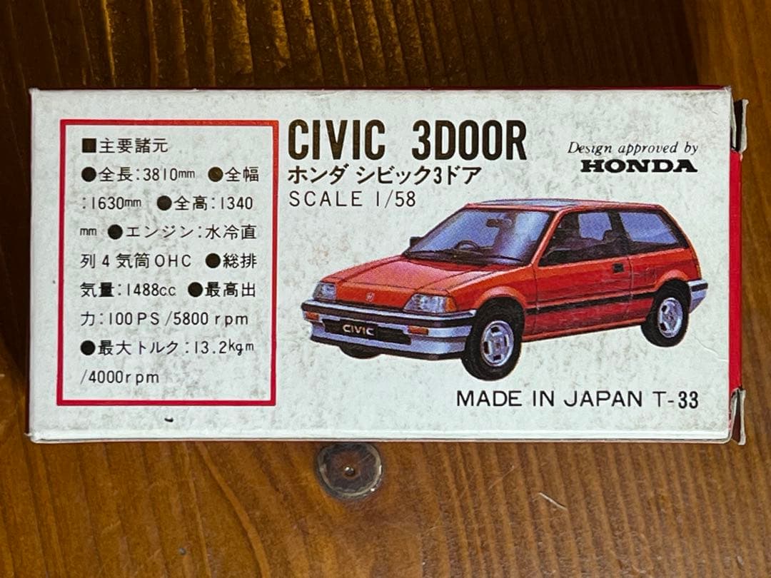 トミカ 赤箱17 シビック