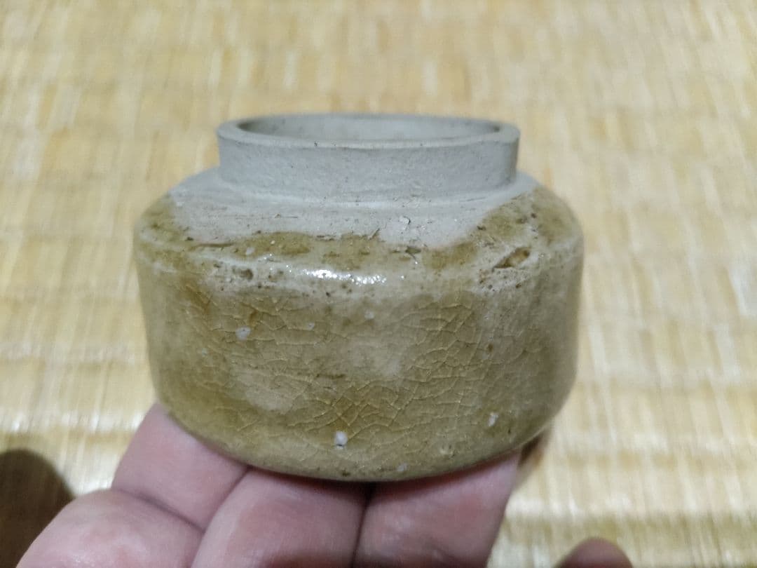 平安 東福寺 盆栽鉢 豆鉢 酒盃 京焼 珍品！ 無傷完品　角印　初代東福寺か？