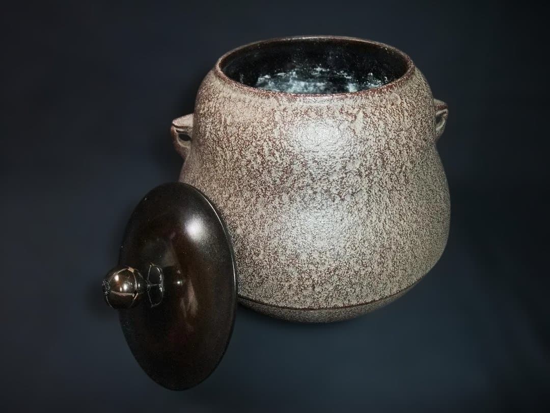 人間国宝 高橋敬典 作 瓢釜 小釜 茶の湯釜