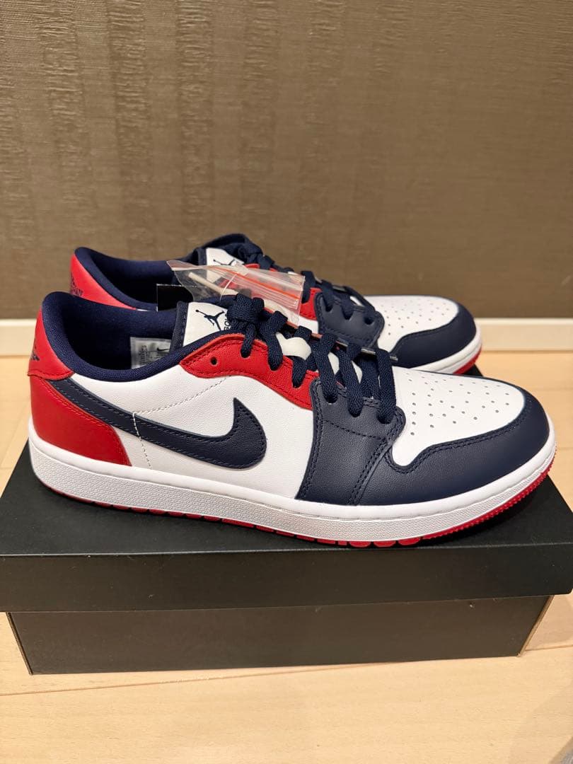 Nike Air Jordan 1 Low ホワイト/ネイビー/レッド