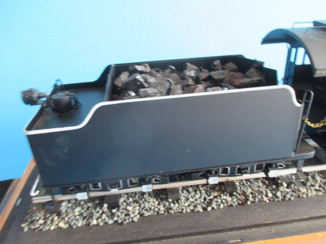 大型鉄道模型◎C571 1/30 蒸気機関車SL◎駆動式約77cm天皇陛下車輌