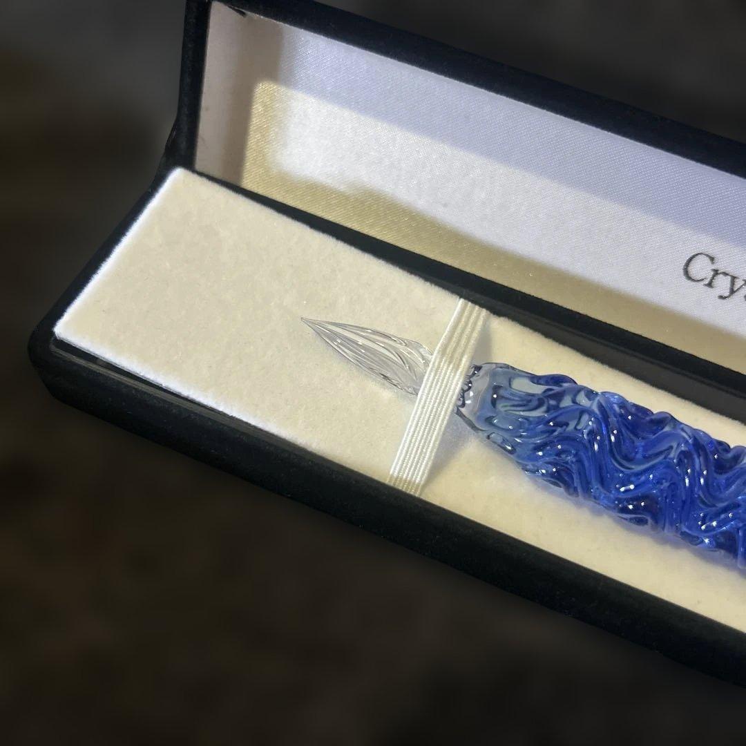 ガラスペン　菅 清風 〔清風:せせらぎブルー〕