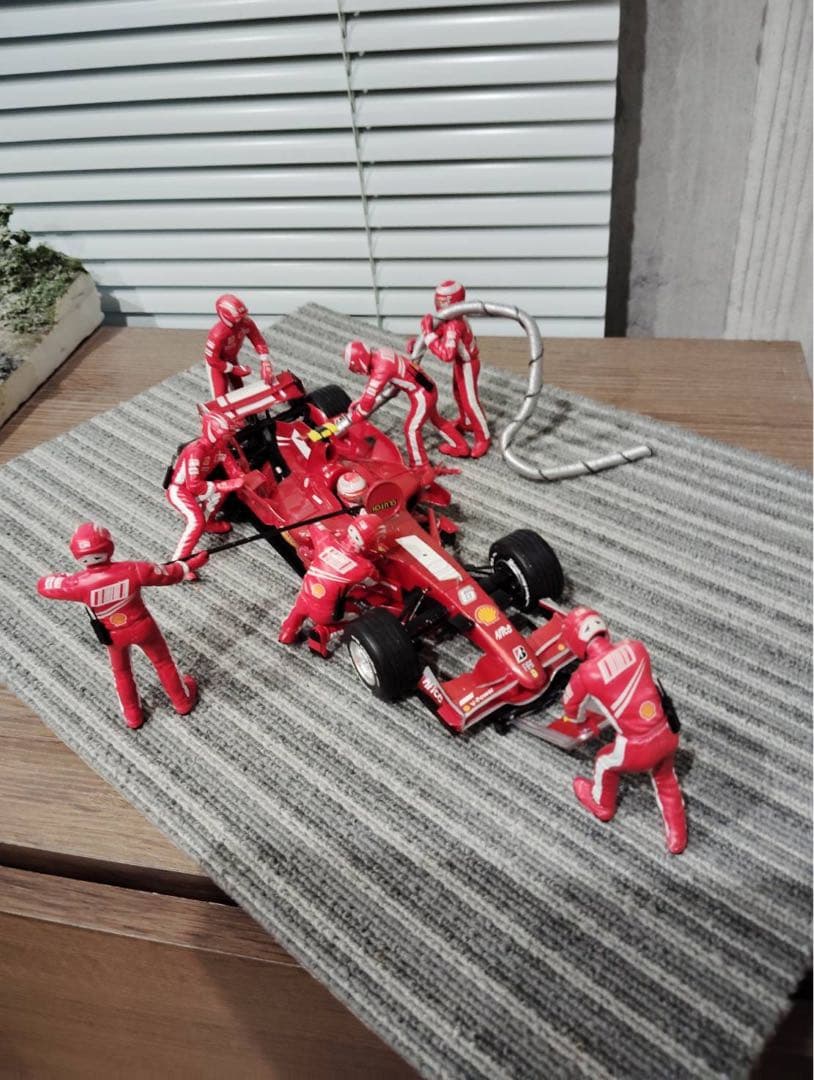 Ferrari F1 ピットクルーフィギュア ミニカーセット