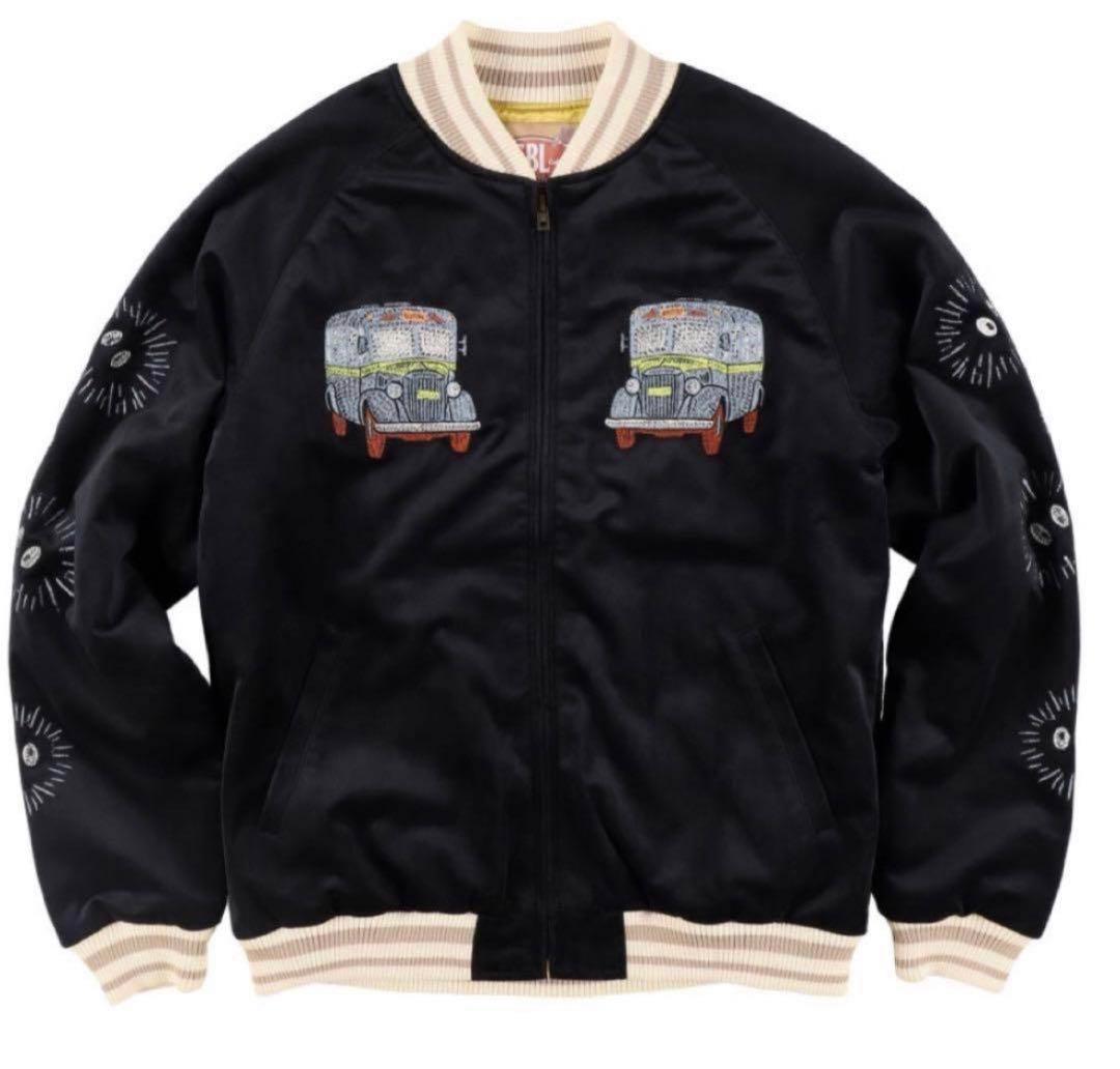 GBL となりのトトロ 別珍スカジャン 疾風ネコバス　男女兼用　どんぐり共和国