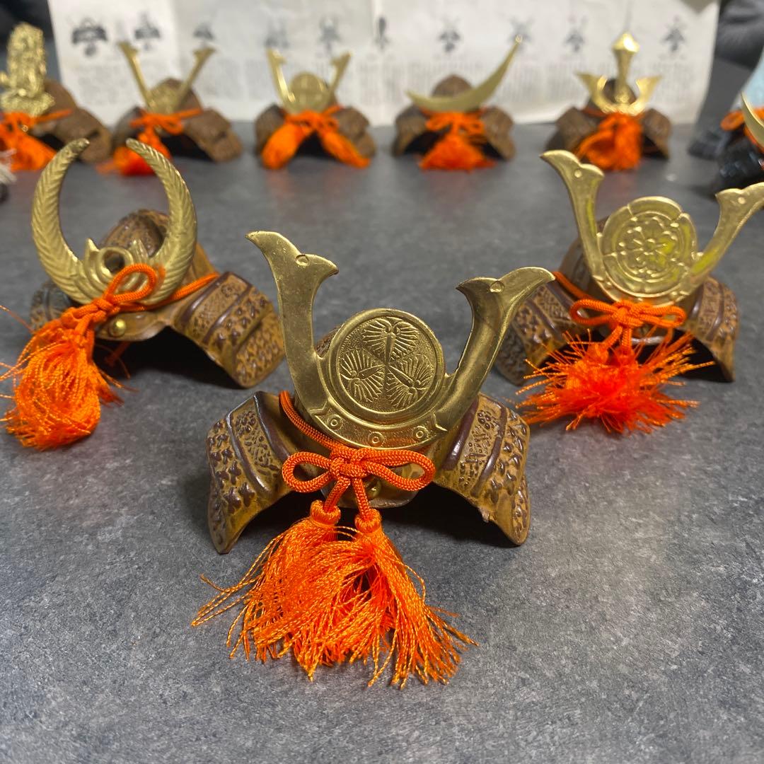 豆兜15点セット　戦国武将　兜