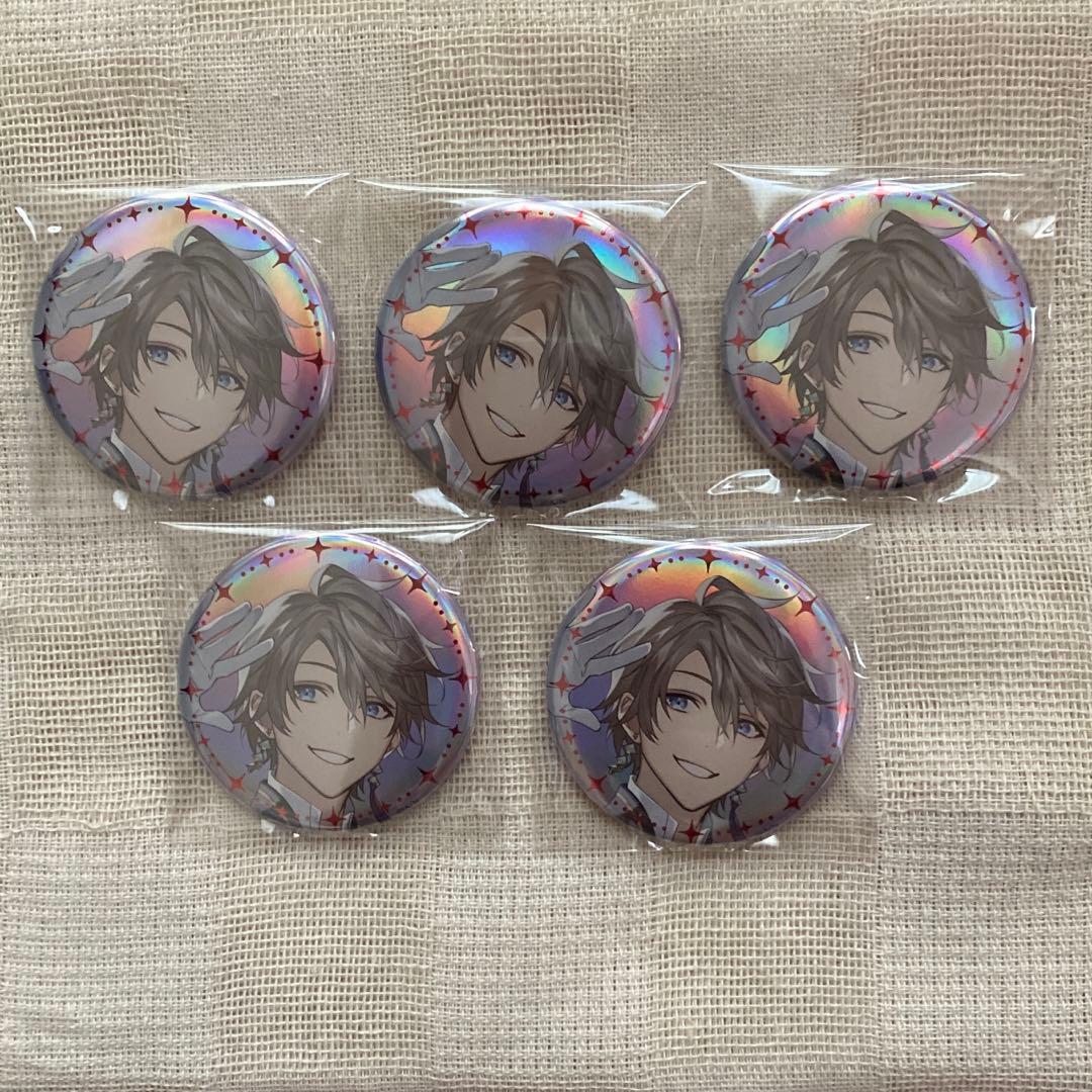 甲斐田晴 にじさんじ OVERTURE オーロラ缶バッジ 5点セット まとめ売り
