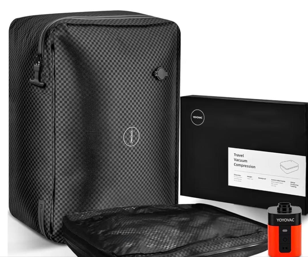 YOYOVAC旅行用圧縮トラベルバッグ 旅行用圧縮袋，圧縮バッグ，圧縮ポンプ付き