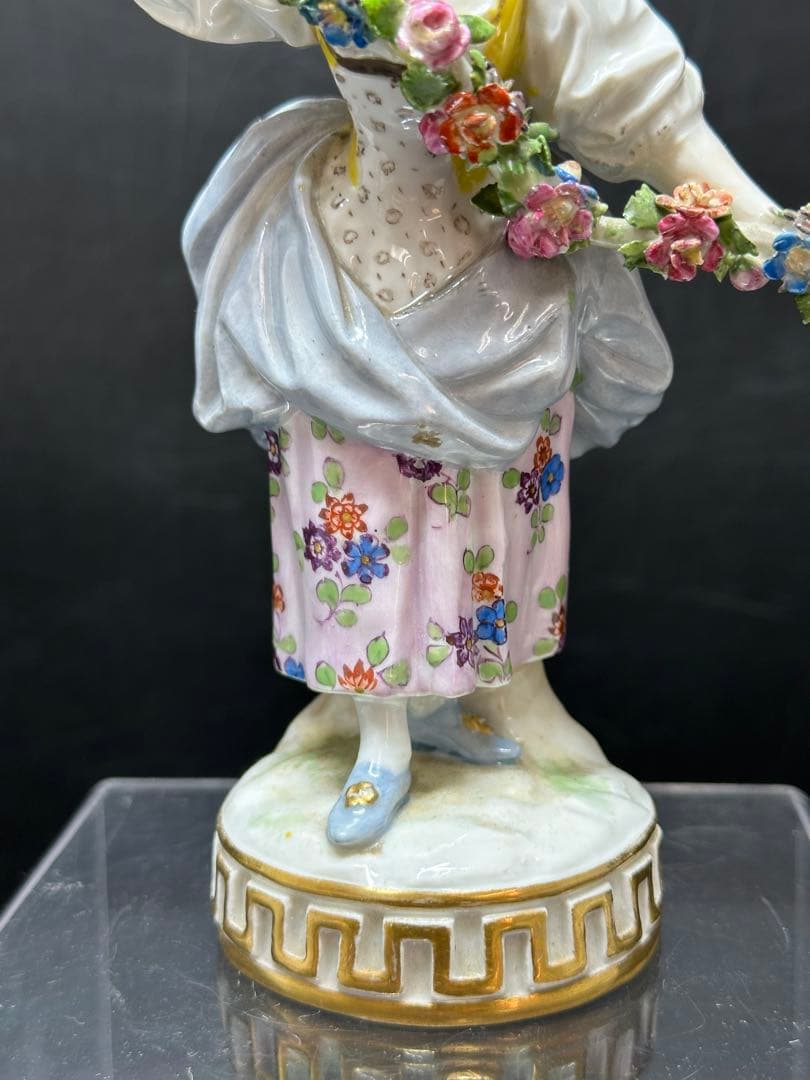 マイセン　ガーデナーの恋人たち　高さ17cm トエカ　東ゆ7-0317⭐︎2F