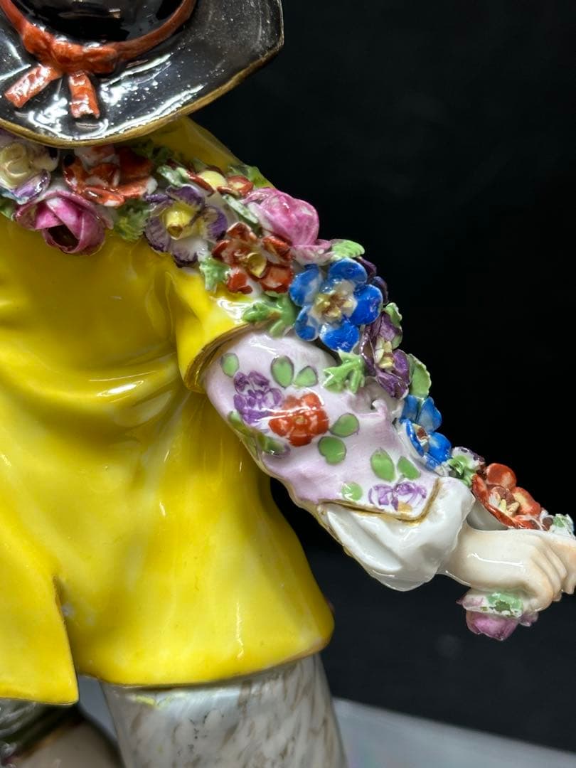 マイセン　ガーデナーの恋人たち　高さ17cm トエカ　東ゆ7-0317⭐︎2F