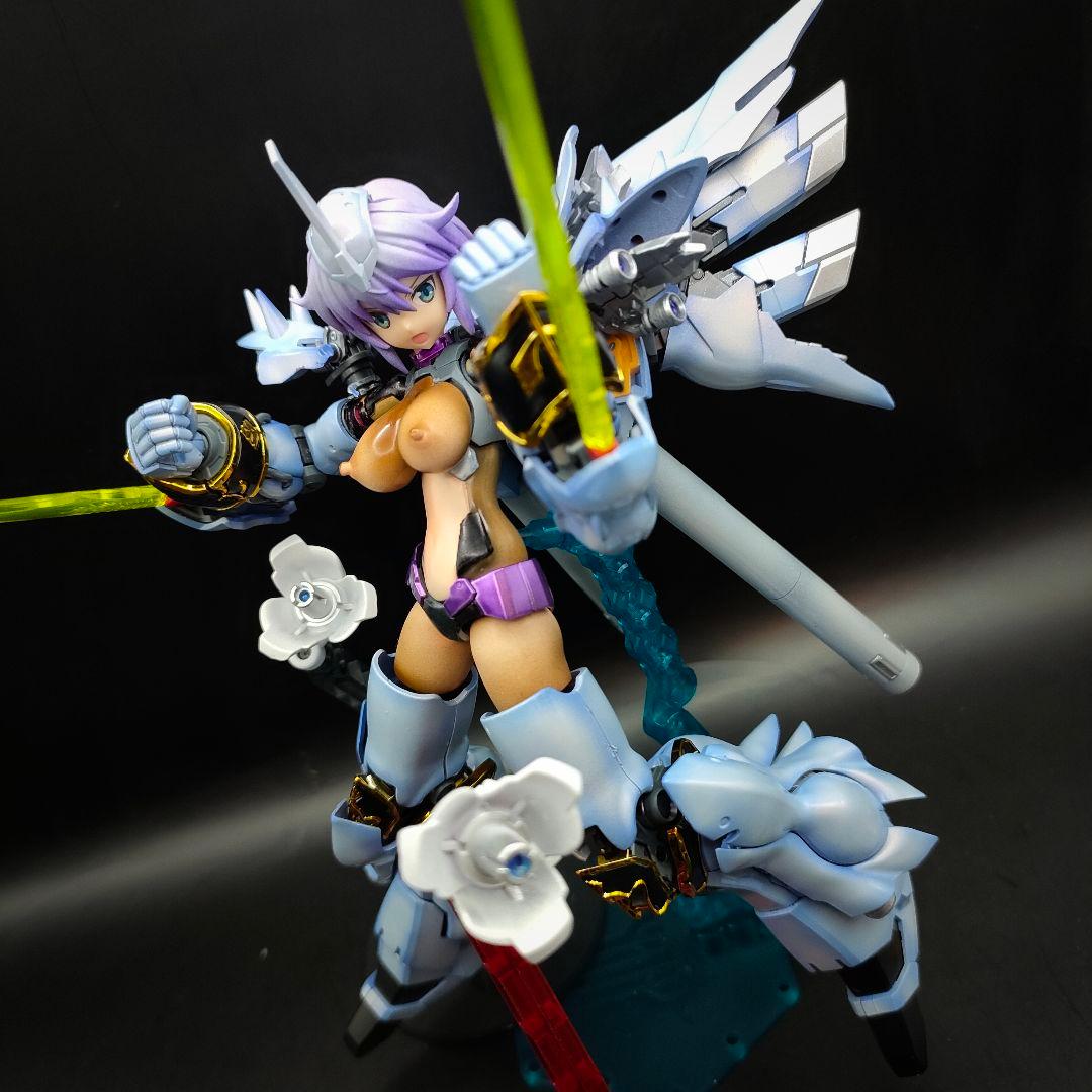 ミキシング塗装完成品　高機動強襲　白銀塗装　美プラ