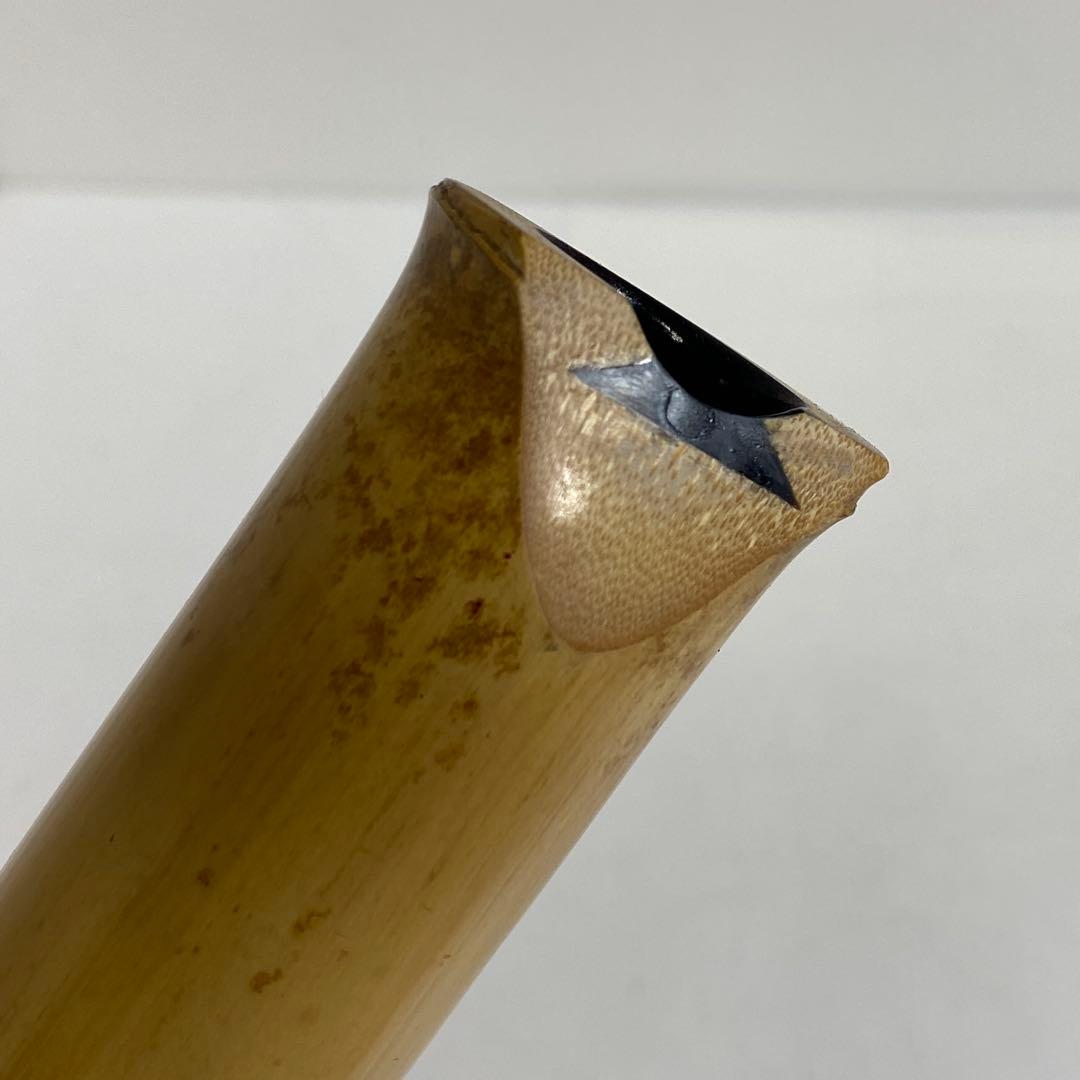 竹治作 銀3線 竹製 尺八 約71cm 東キ8-0117①