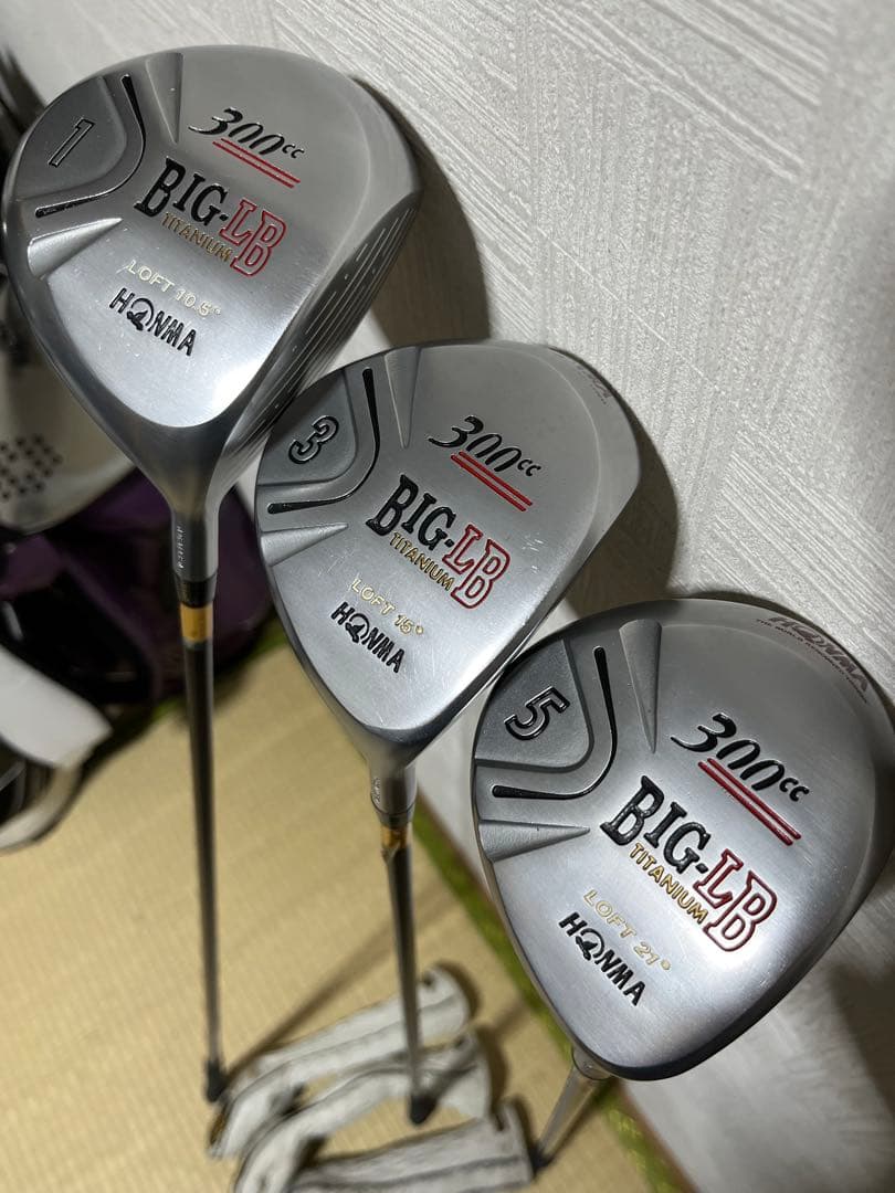 稀少品！美品！ホンマHONMA BIG-LB 300CC　ウッド3本★★2星　S