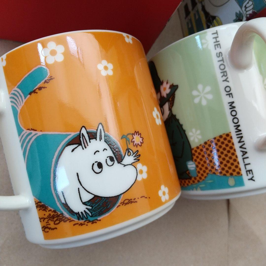 未使用 MOOMIN マグ カラーBox入り スナフキン ミイ フローレン２個組