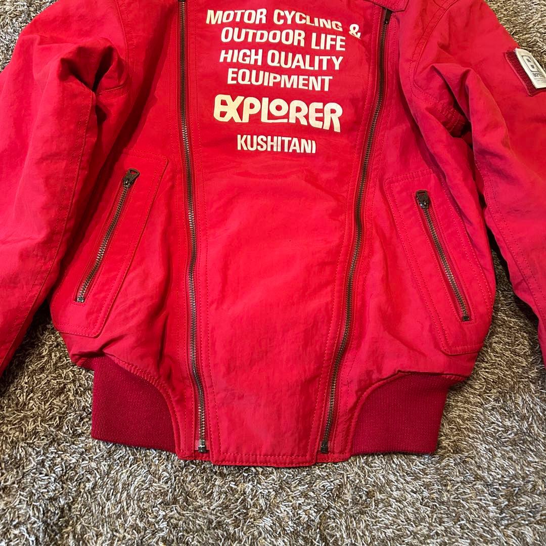 クシタニ ボンバー ジャケット 中綿 ブルゾン リバーシブル ライダー ワッペン