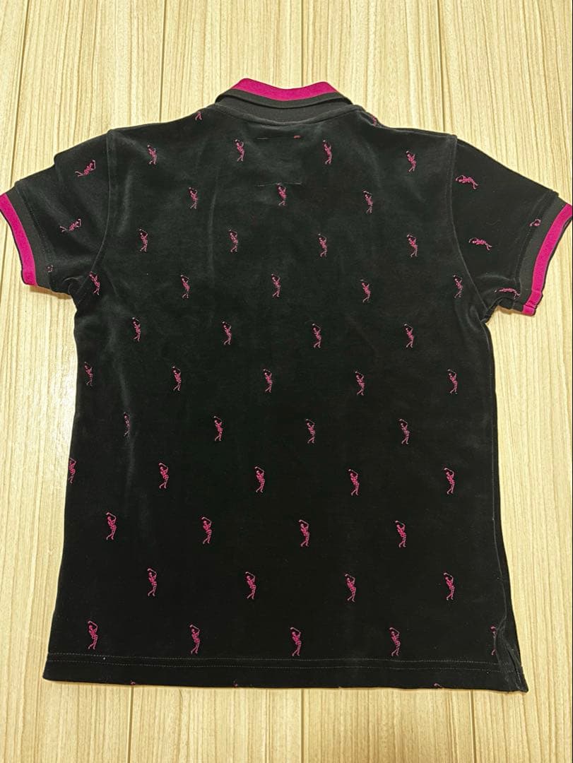 【新品タグ付】マークアンドロナ ゴルフウェア ポロシャツ Sサイズ スカル 黒