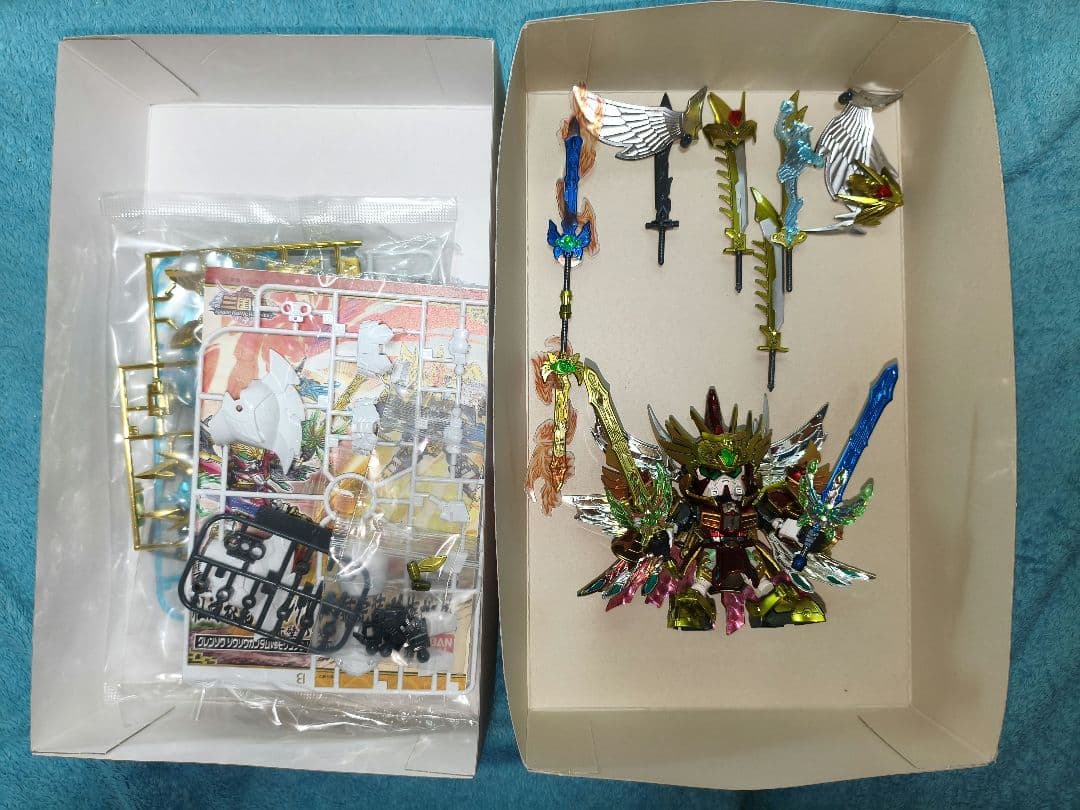 SDガンダム三国伝 (塗装済み) 機武帝 紅蓮装 曹操ガンダム ❗オマケ付き❗