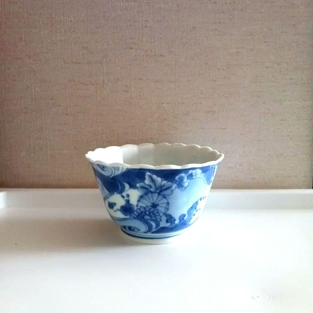 古伊万里　草花連弁