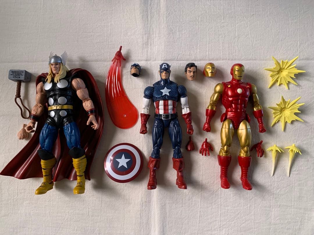 マーベルレジェンド キャプテンアメリカ アイアンマン ソー 80周年 3体セット