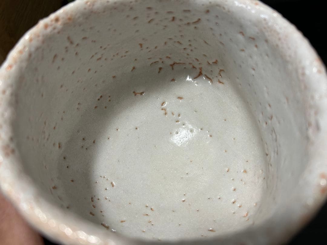 究極の美◾️蔵から桐箱に入った美しい蛇？が描かれた志野焼の抹茶茶碗が出て来ました