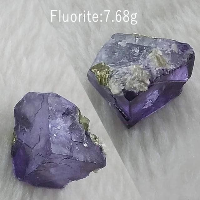 7.68g　パープルフローライト　鉱物標本　フローライト