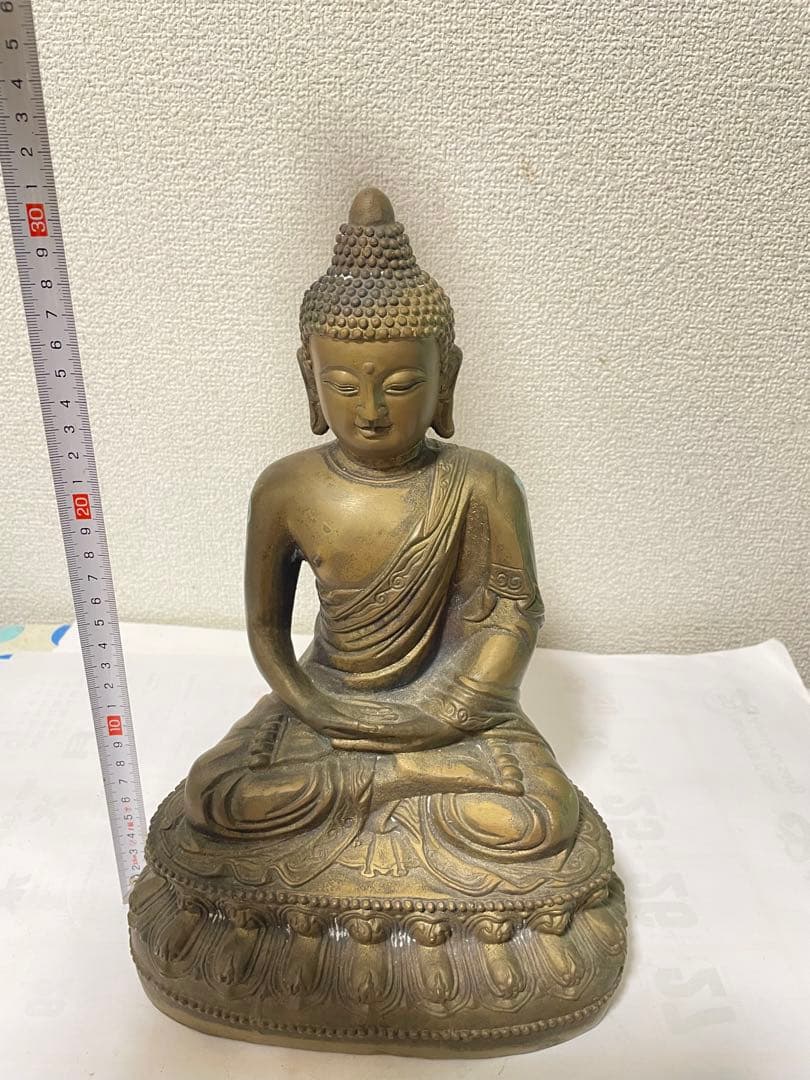 銅仏像　阿弥陀如来坐像　骨董　古美術
