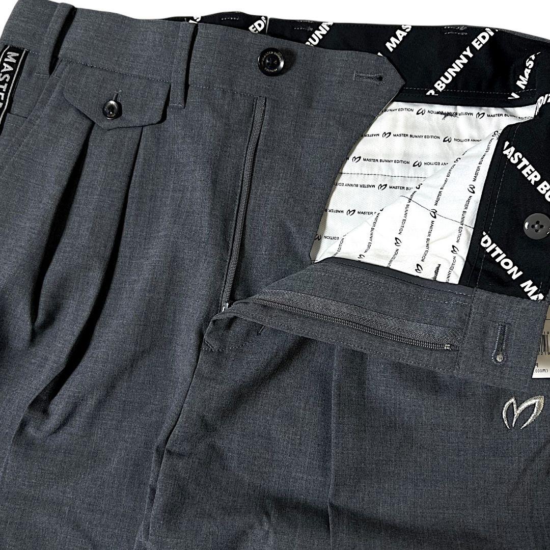3 マスターバニー パーリーゲイツ取扱 サイドロゴラインパンツ 灰
