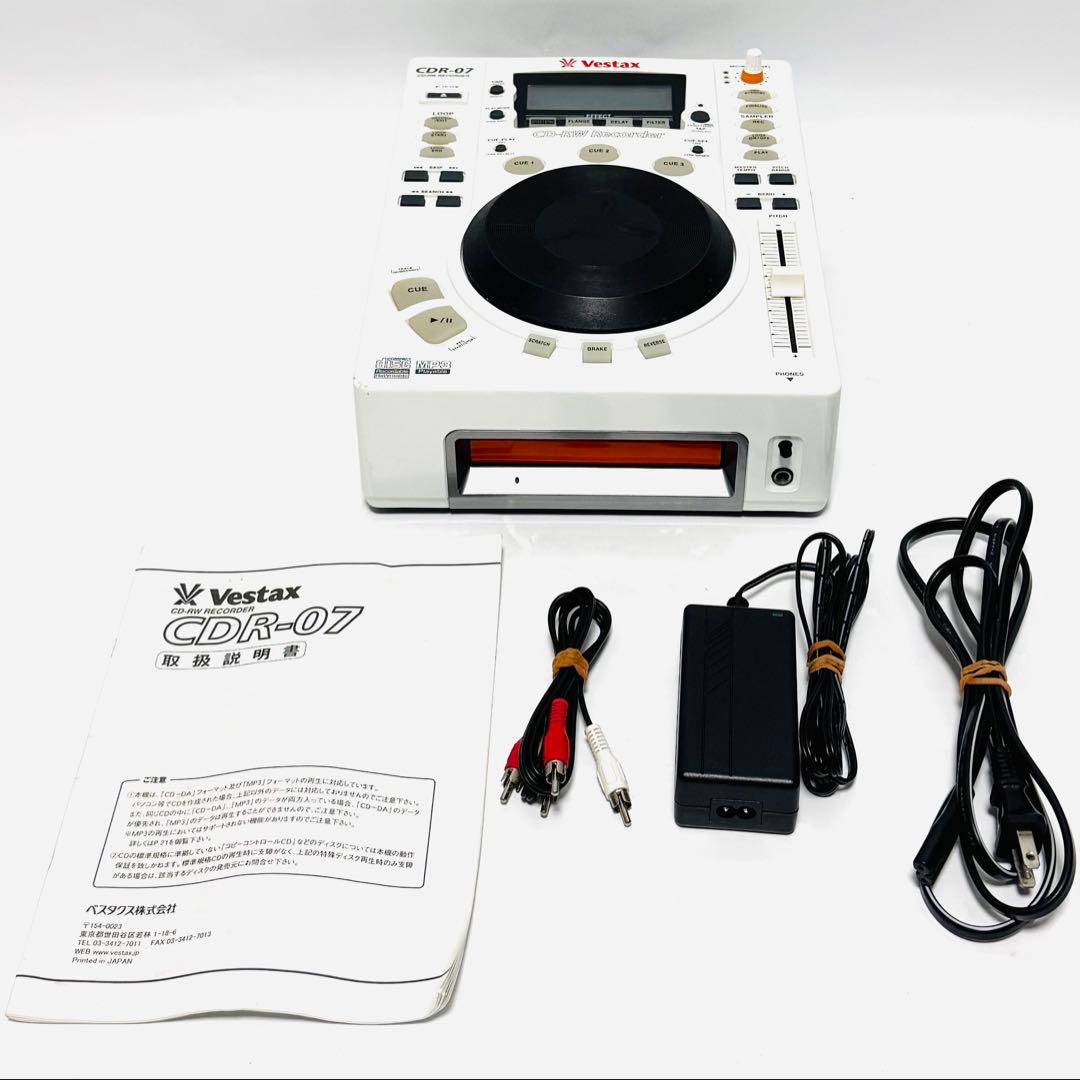 Vestax CDR-07 取説付き CD 書き込み機能付き