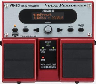 【MICKEY ACケーブル+ポーチ】VE-20 ボーカル専用エフェクター