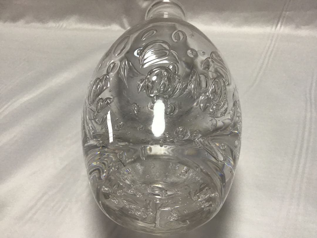 カガミクリスタル　各務満　カガミミツル　花瓶　鮎