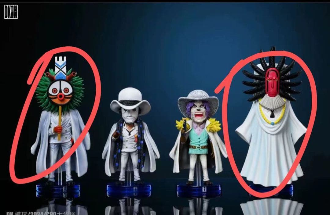 ワンピース DK CP0 スパンダム 4点 ガレージキット ガレキ スタチュー