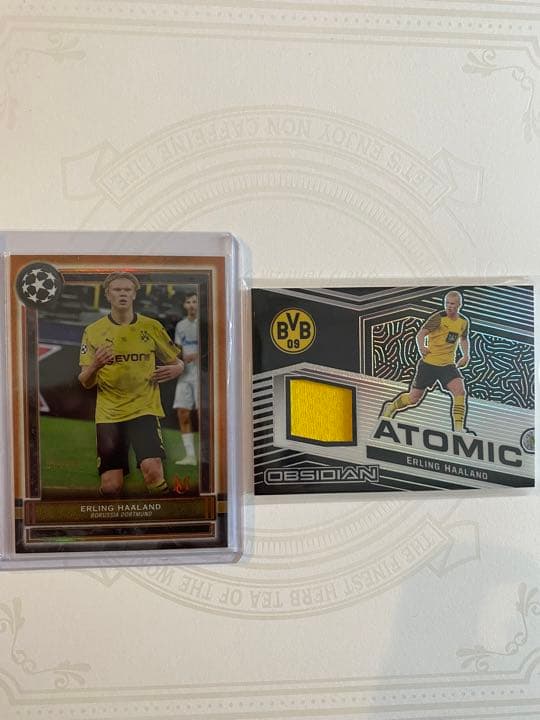 ハーランド　パッチ付メモラビリア　シリアルカード二枚セット