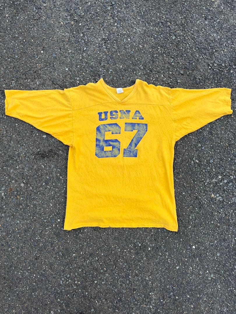 80s usna フットボールシャツ