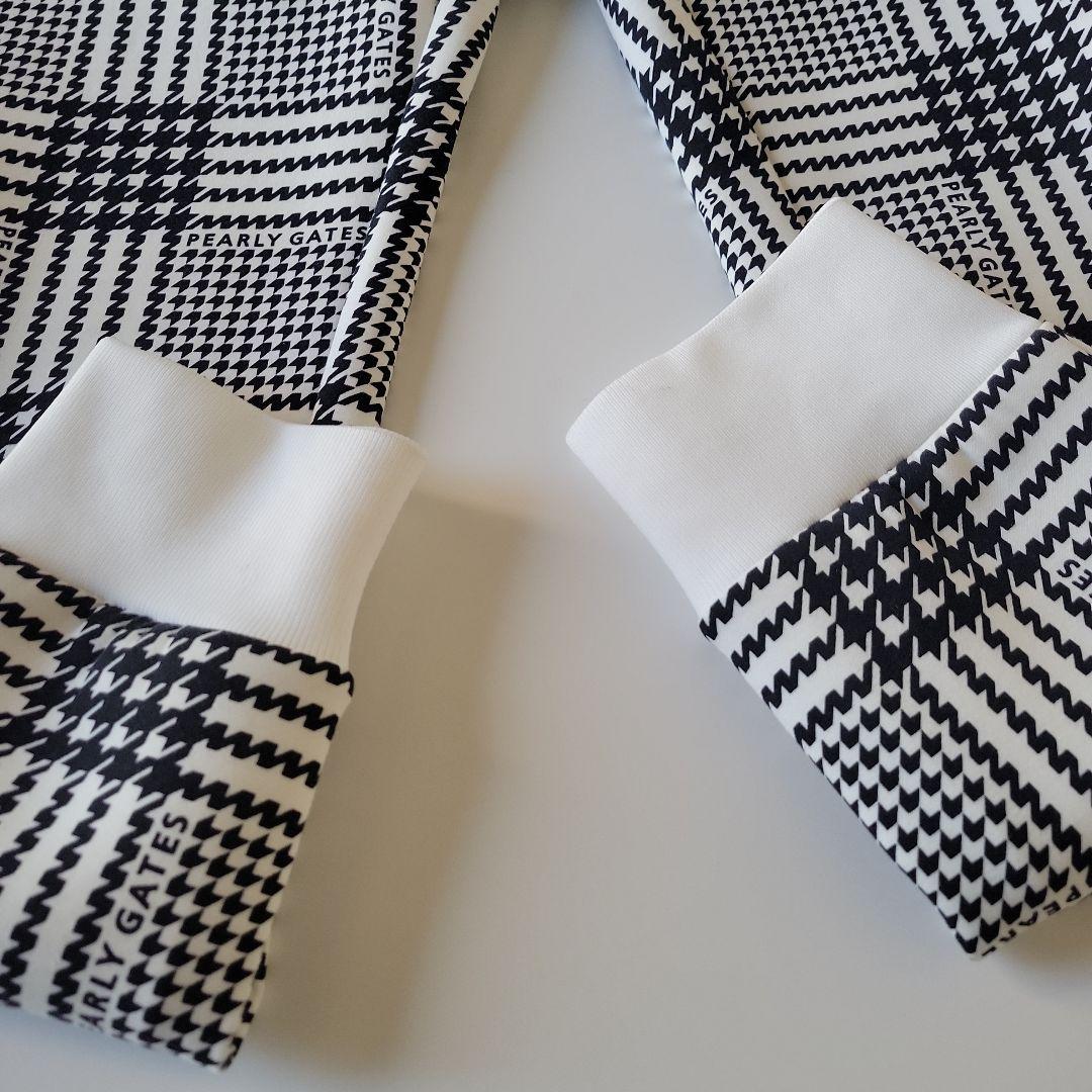 PEARLY GATES チェック柄フード付きセーター