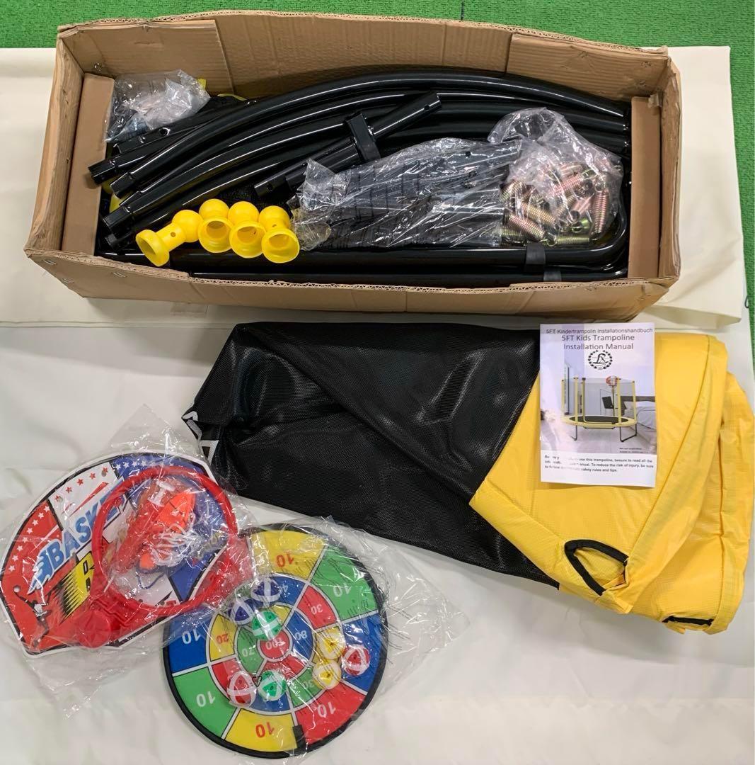 【未使用】LANGXUN 子供用トランポリン 耐荷重約50㎏