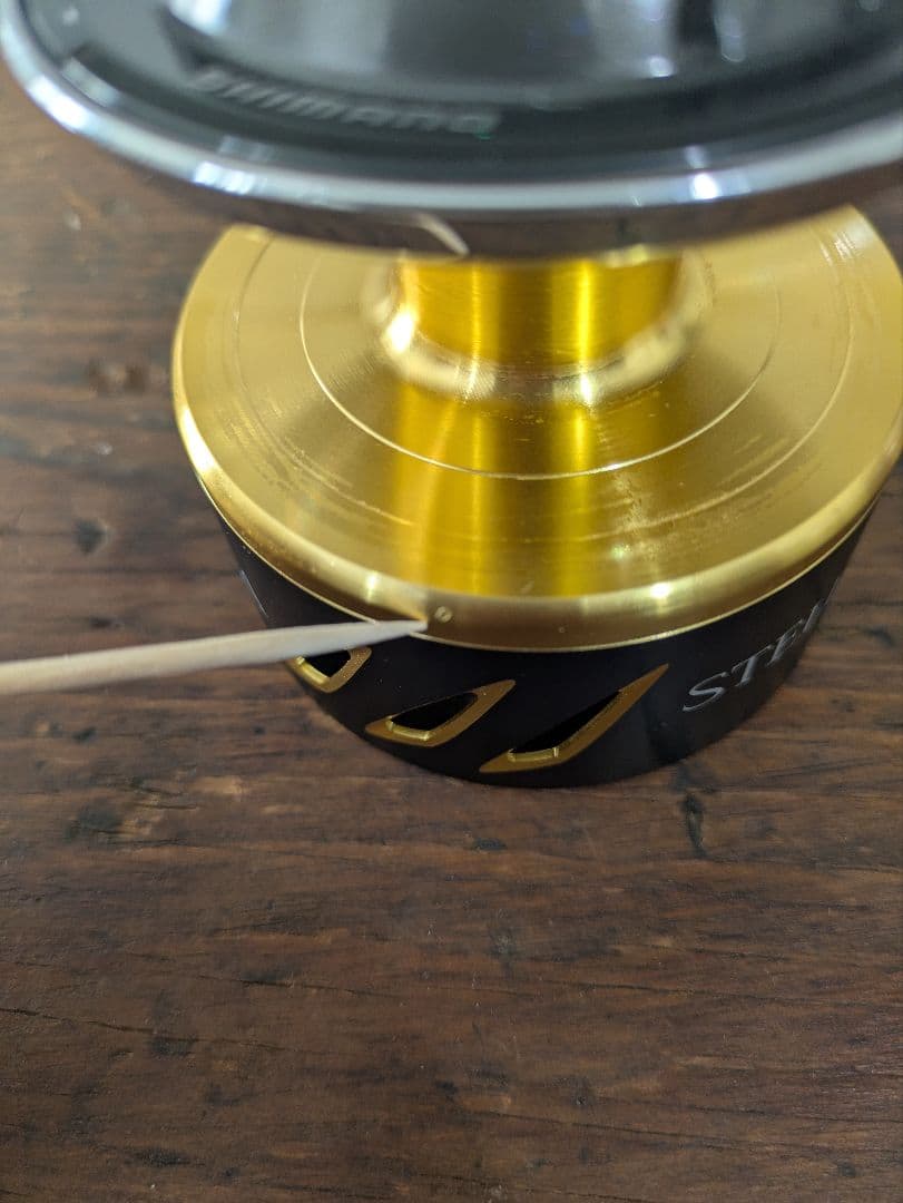 中古シマノ 13ステラ SW18000 純正スプール　 サンライン新品ライン付き