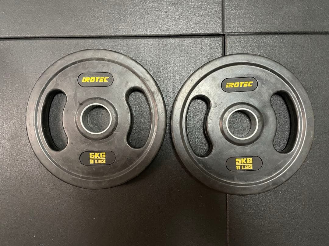 【出品①】IROTECオリンピックプレートオールラバー仕様穴径51mm