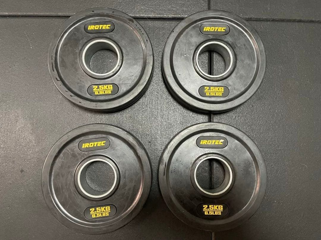 【出品①】IROTECオリンピックプレートオールラバー仕様穴径51mm