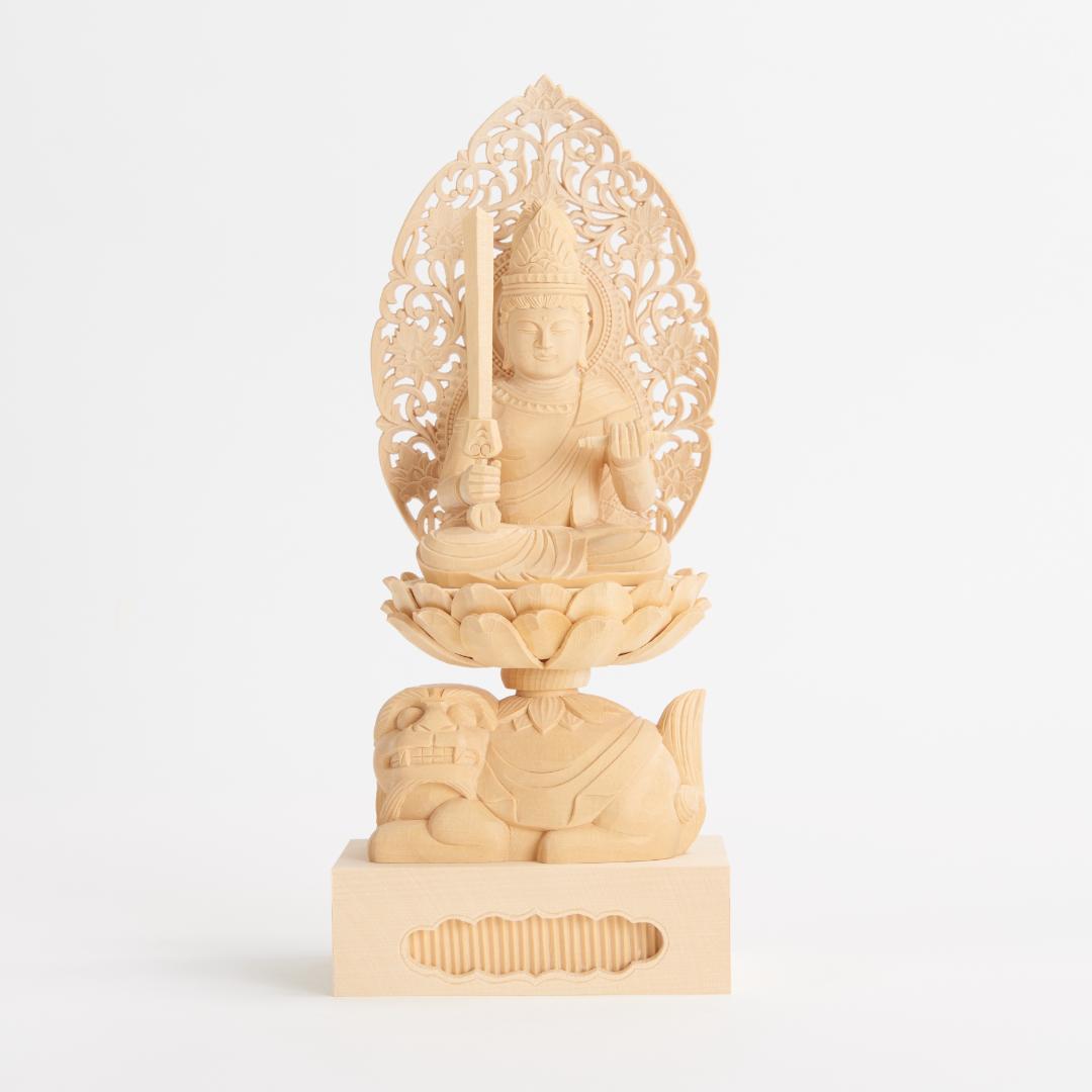 桧　２.５寸　文殊菩薩　＃０５３