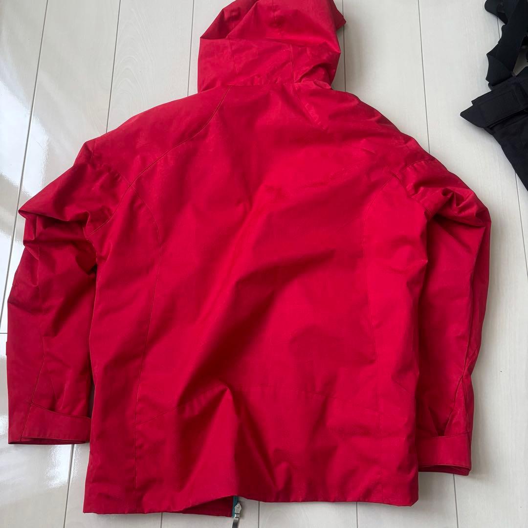 【訳あり】 フェニックス レディーススキーウェア 上下セット 赤黒