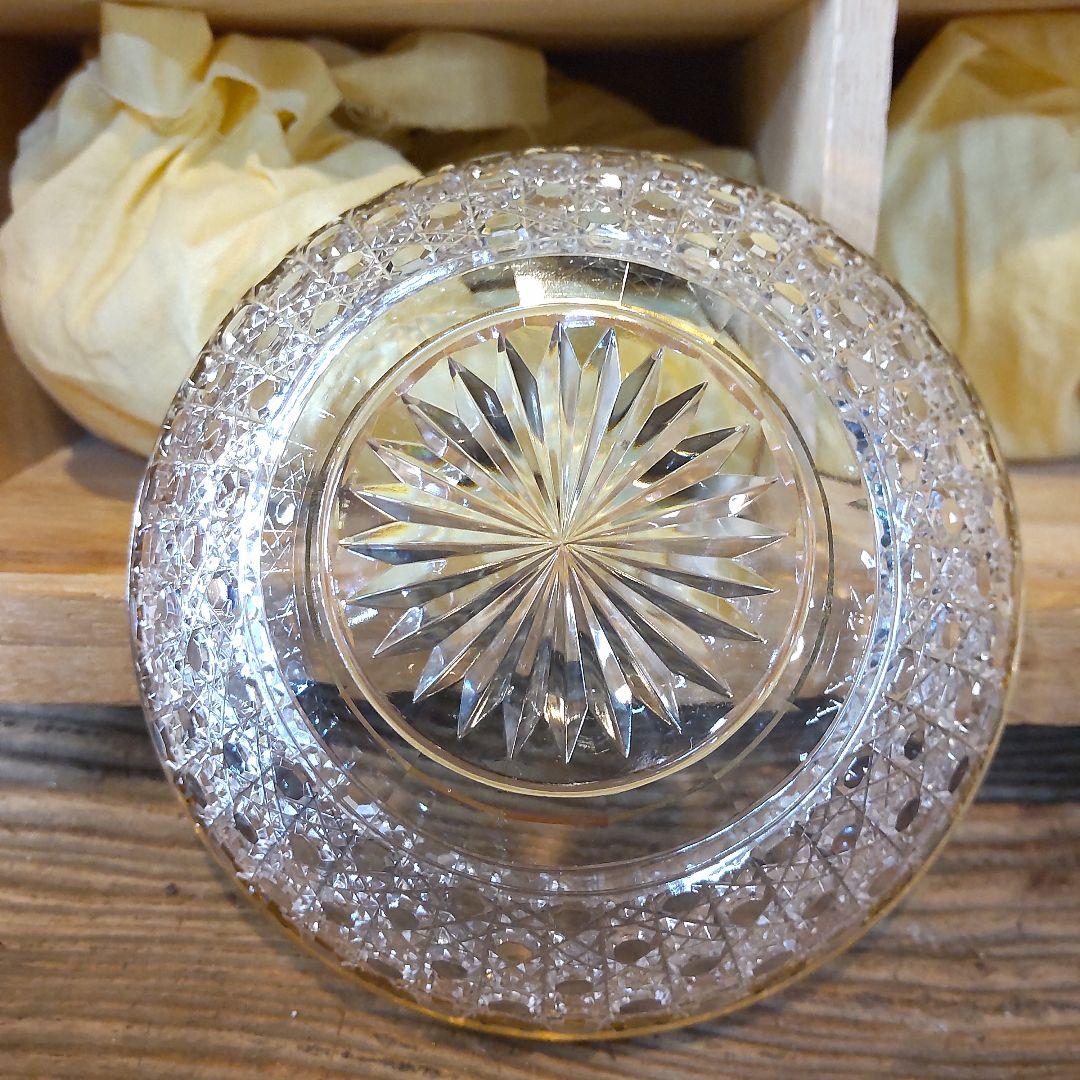 須田秀石⑥　茶懐石用　クリスタル　　籠目文四ッ碗　五客セット＋（蓋のみ1つ）