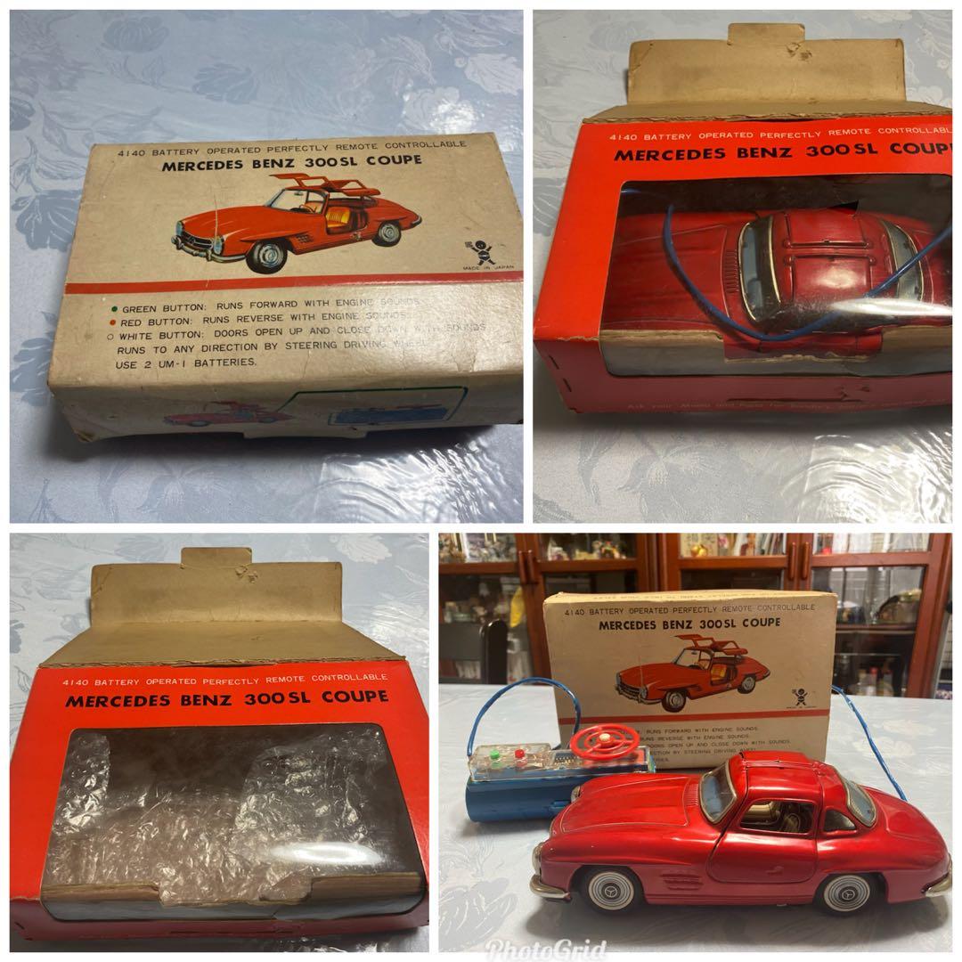 バンダイ製「メルセデス・ベンツ300SL クーペ　ガルウイング」リモコン付