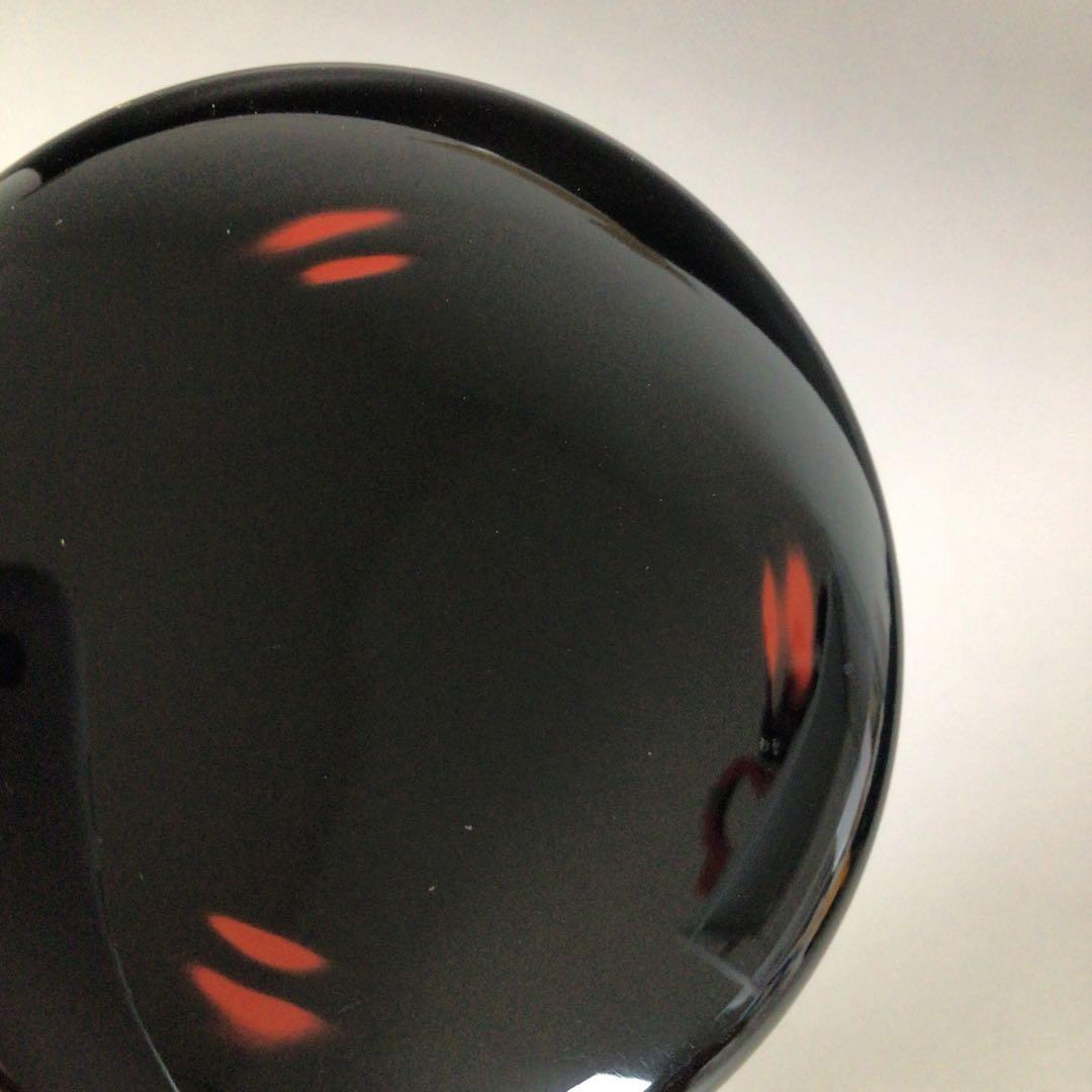 Ｓ９６　棗　『秀峰作』『黒漆塗』『中棗』　共箱　茶道具