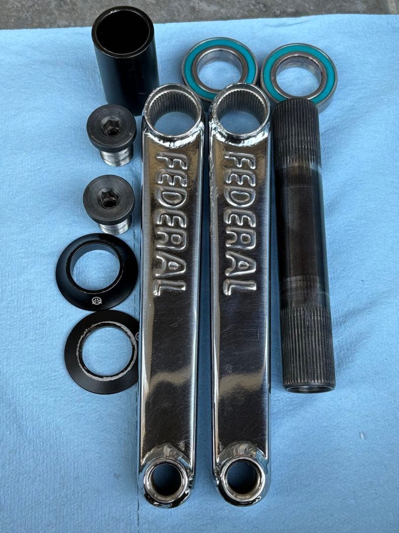 BMX FEDERAL クランク クロムメッキ24mm