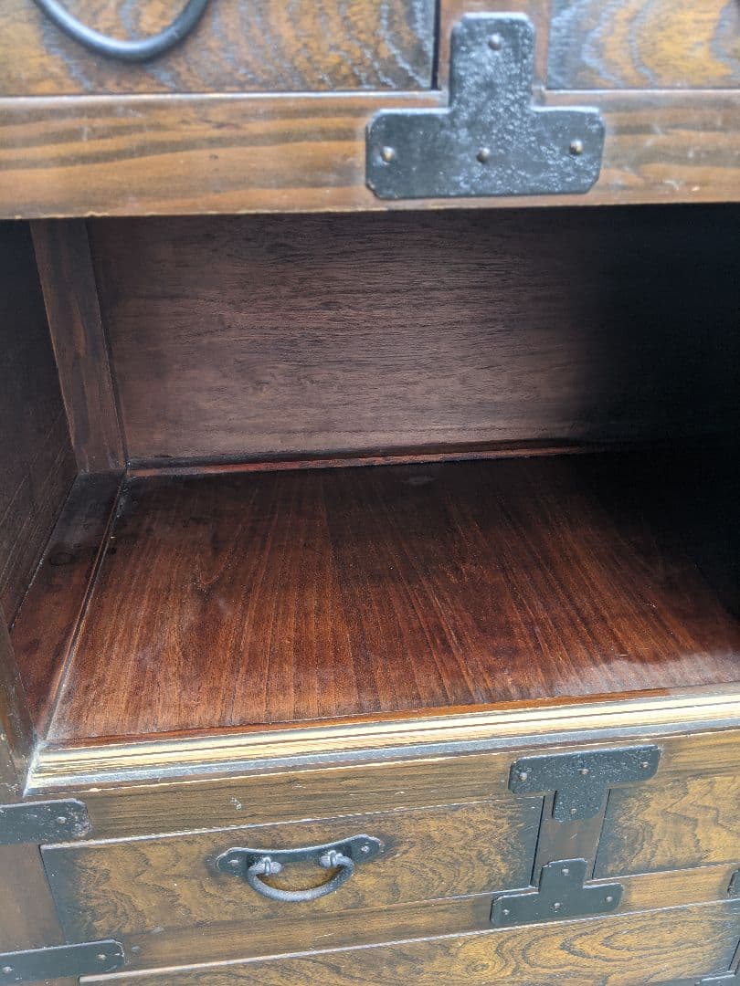 断捨離時代家具　時代箪笥　車箪笥 薬箪笥 和箪笥 アンティーク