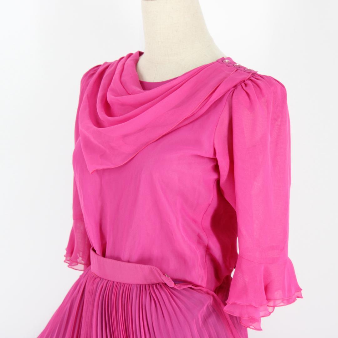 【美品 日本製社交ダンス衣装】上下セット スカート トップス sekine 紫