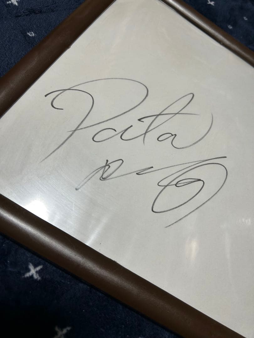 X JAPAN PATA直筆サイン色紙　hide X好き必見！！