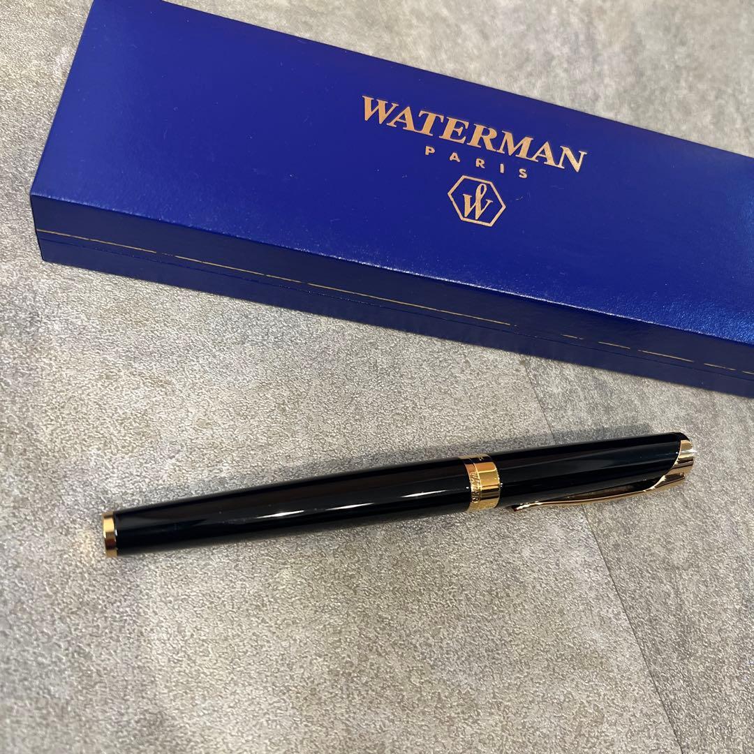 WATERMAN レタロン　ペン先18K 黒 万年筆 フランス製