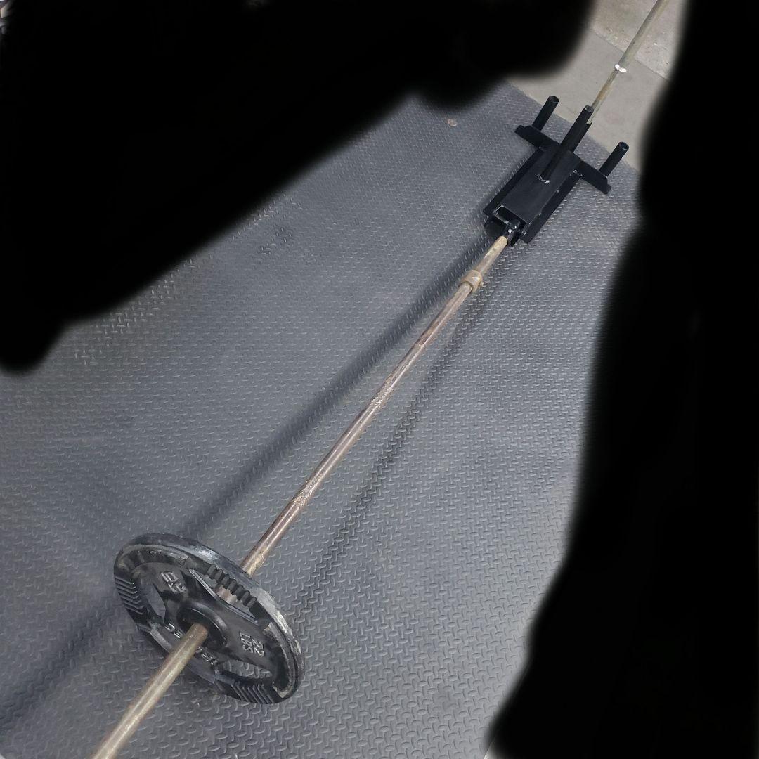 Tバーロウトレーニングプレートサポート+ストレートバーサポート28mmプレート