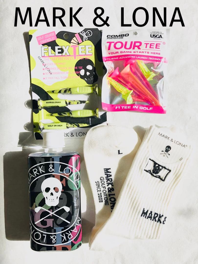 MARK & LONA ゴルフティー ソックス スカル 迷彩 カモフラ 木村拓哉